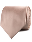 Dusty Blush Crisp Satin Neckties