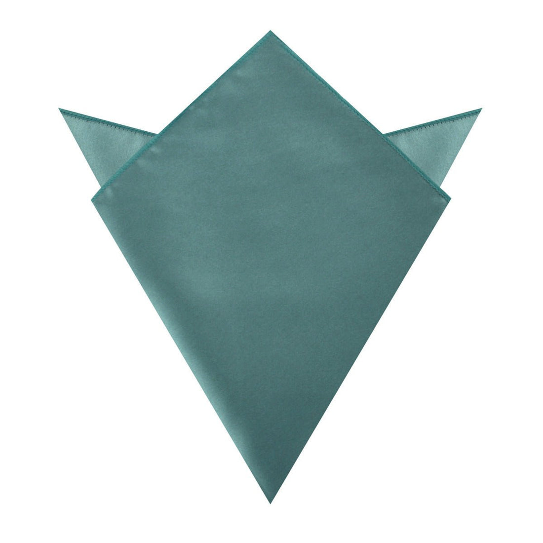 Dusty Jade Green Satin Pocket Square