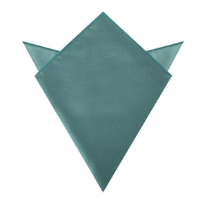 Dusty Jade Green Satin Pocket Square