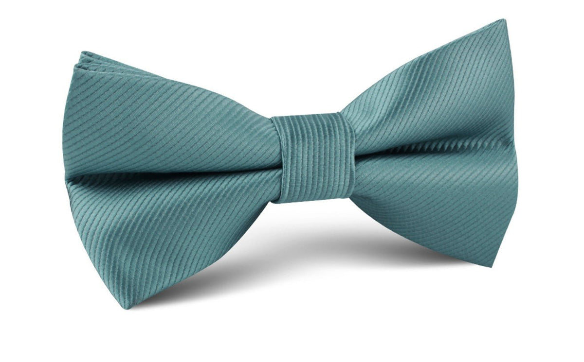 Dusty Jade Green Twill Bow Tie