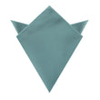 Dusty Jade Green Twill Pocket Square