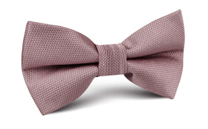 Dusty Mauve Quartz Weave Bow Tie