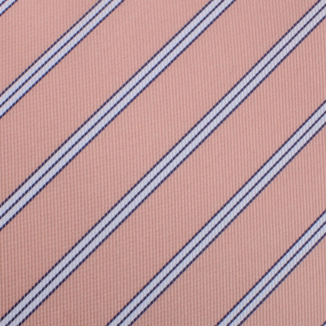 Dusty Peach Copacabana Striped Necktie Fabric