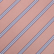 Dusty Peach Copacabana Striped Pocket Square Fabric