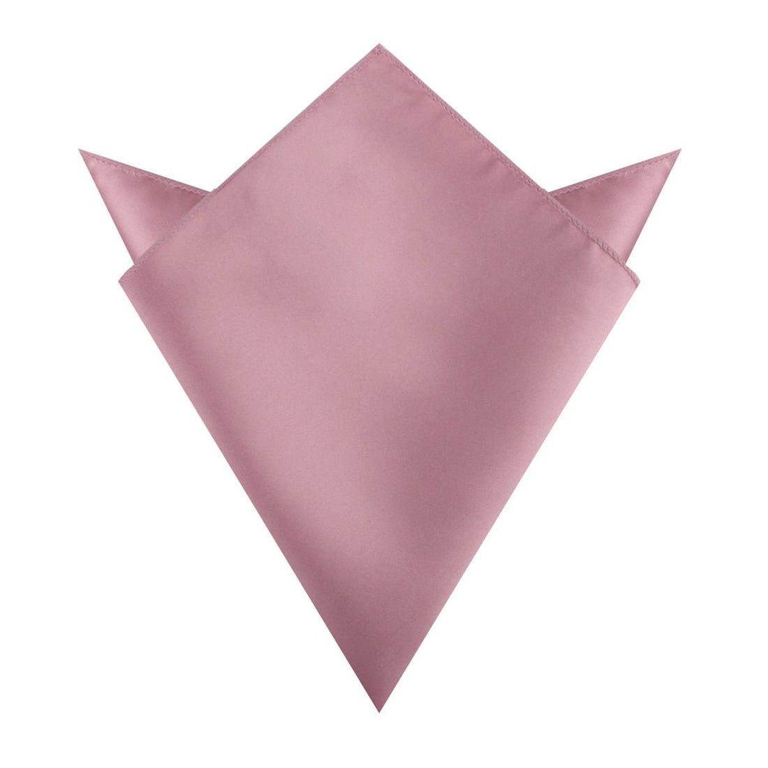 Dusty Rose Pink Satin Pocket Square