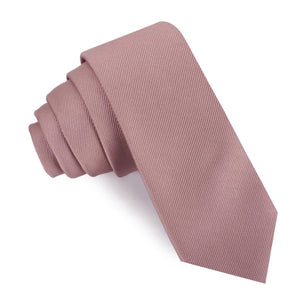 Dusty Rose Twill Skinny Tie