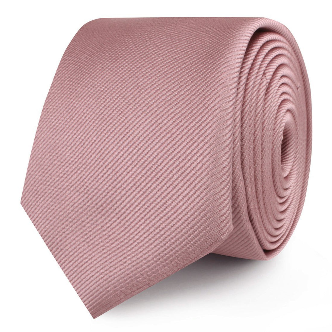 Dusty Rose Twill Skinny Ties