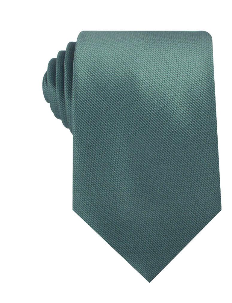 Dusty Teal Blue Weave Necktie