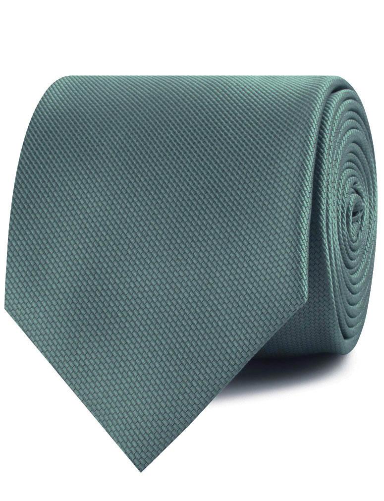 Dusty Teal Blue Weave Neckties