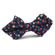 English Dahlias Floral Diamond Bow Tie