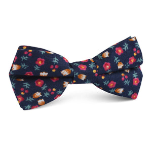 English Dahlias Floral Kids Bow Tie