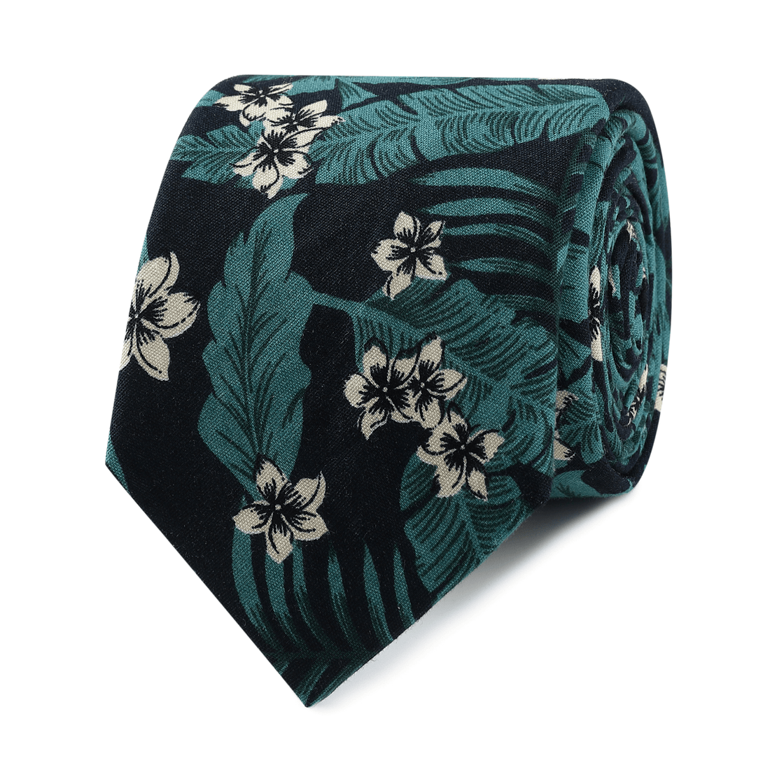 Essaouira Emerald Palm Skinny Tie