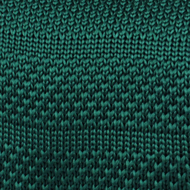 Exeter Green Knitted Tie Fabric