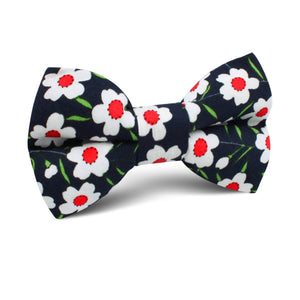 Fijian Midnight Floral Kids Bow Tie