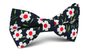 Fijian Midnight Floral Bow Tie