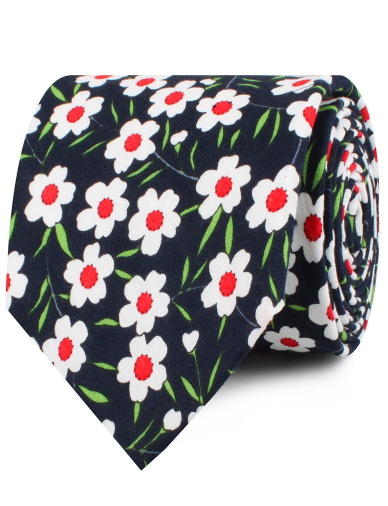 Fijian Midnight Floral Neckties