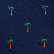 Fijian Palm Tree Necktie Fabric