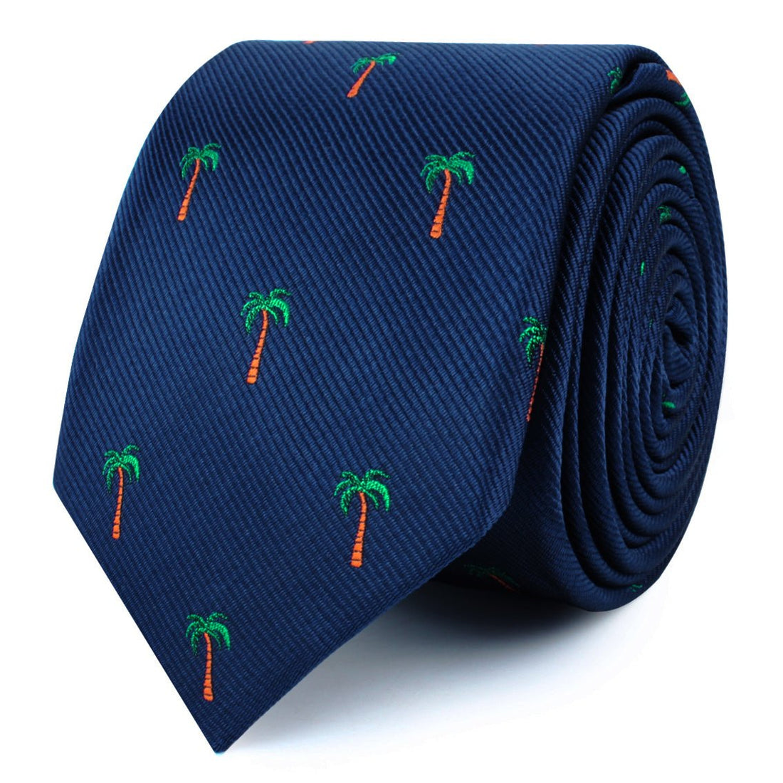 Fijian Palm Tree Skinny Ties