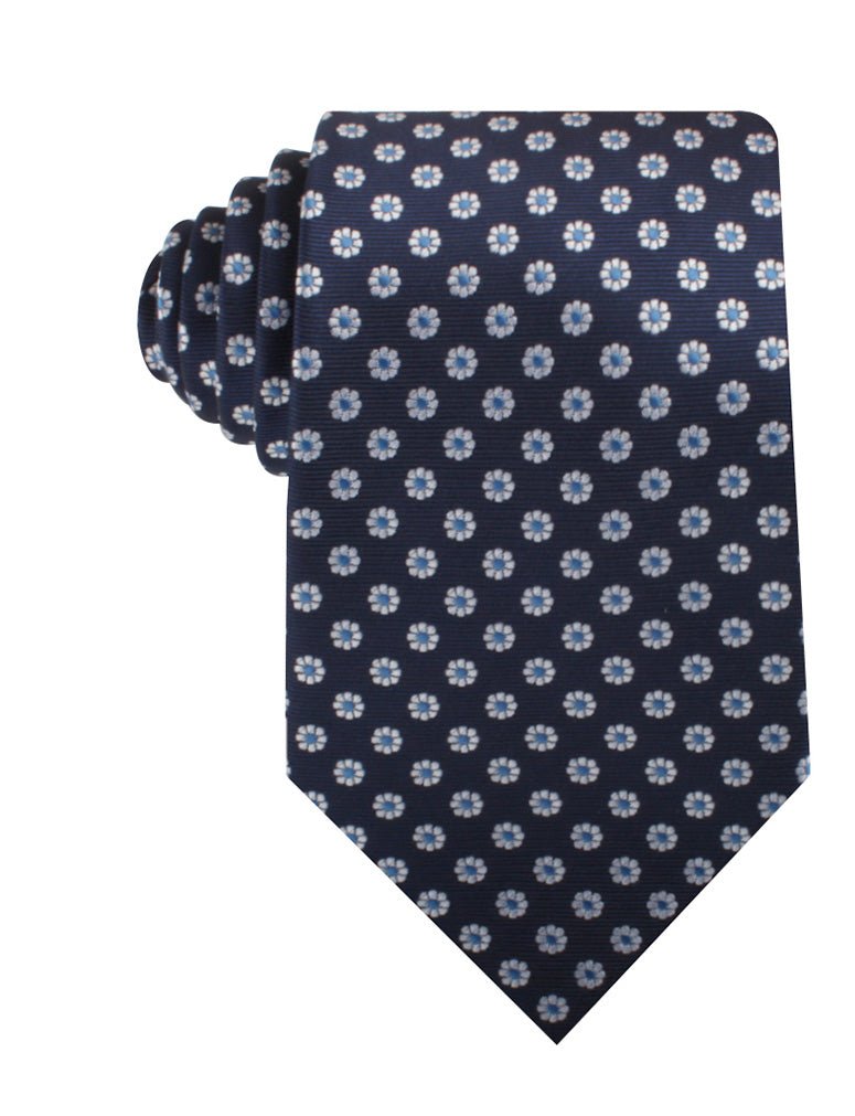 Fiori Blu Floral Necktie