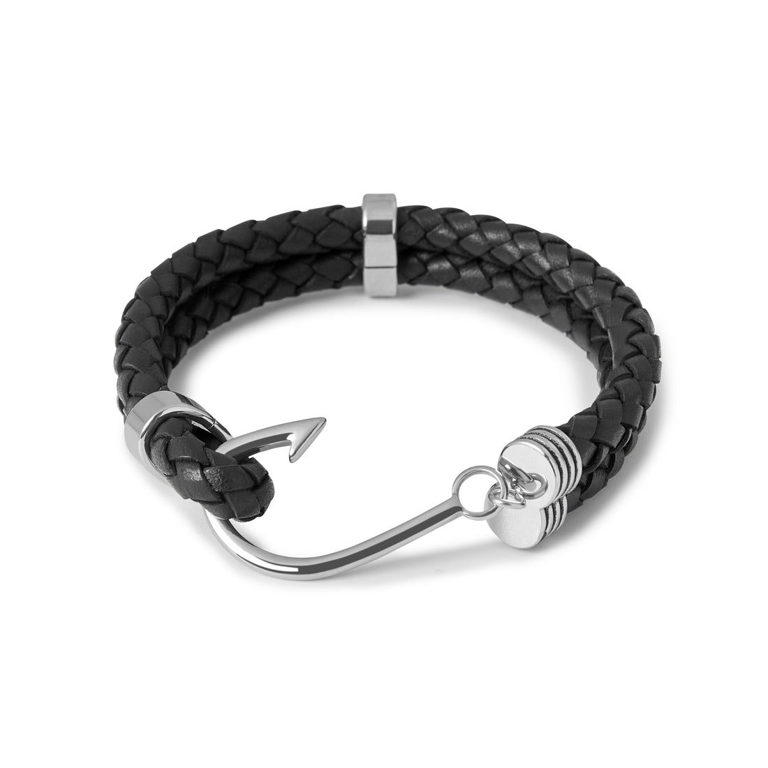 Fish Hook Black Bracelet