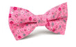 Flamenco Pink Floral Bow Tie