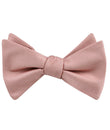 Flamingo Ballet Blush Pink Weave Self Tied Bow Tie