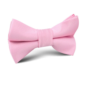 Flamingo Pink Twill Kids Bow Tie