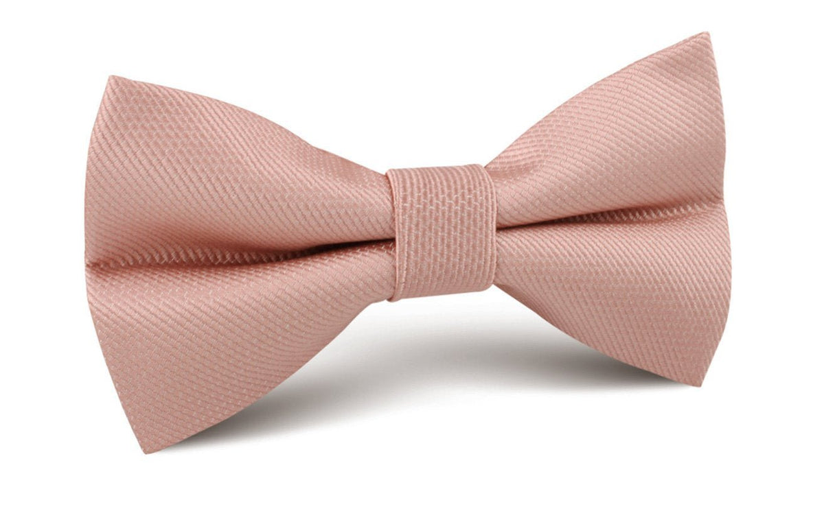 Flamingo Ballet Blush Pink Weave Bow Tie