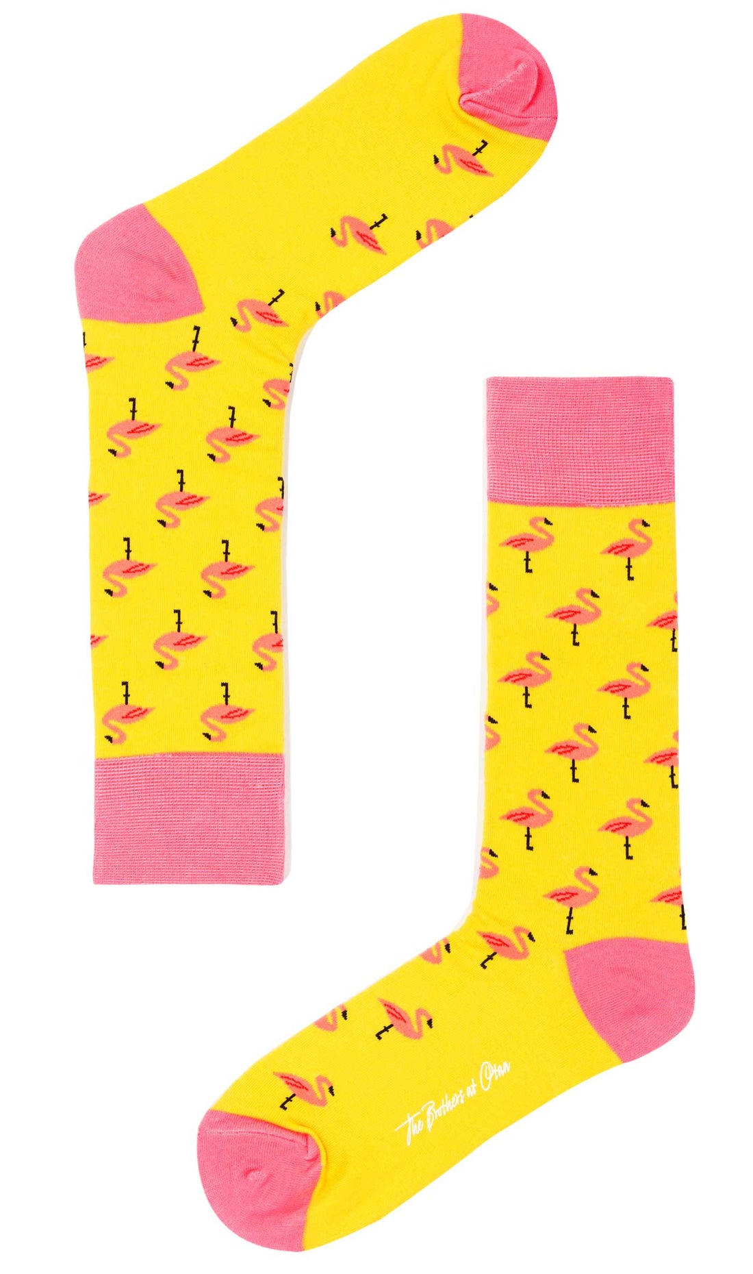 Flamingo Yellow Socks