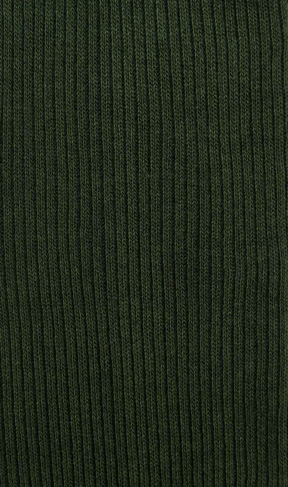 Forest Green Cotton-Blend Socks Fabric