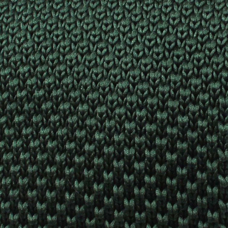 Forest Green Knitted Tie Fabric