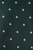 Forest Green Polka Dots Kids Necktie Fabric