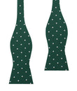 Forest Green Polka Self Bow Tie