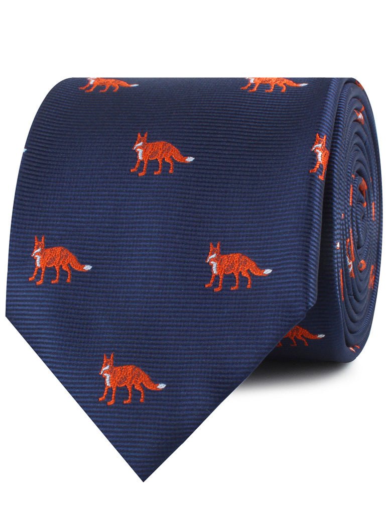 Fox Island Navy Neckties