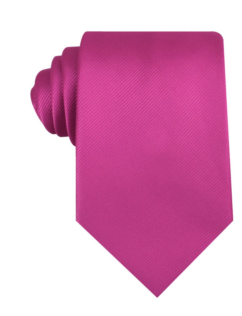 Fuschia Pink Twill Necktie