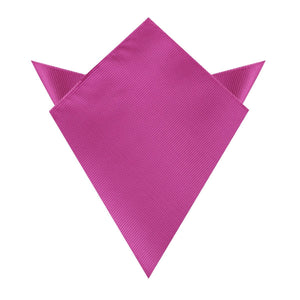 Fuchsia Pink Twill Pocket Square