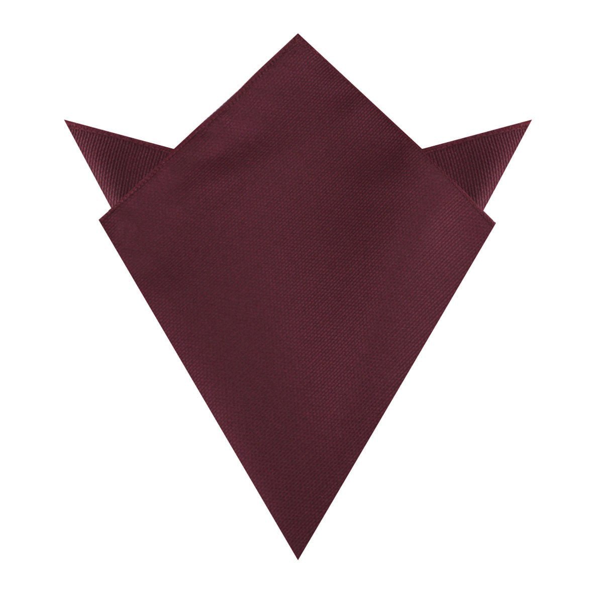 Garnet Wine Burgundy Weave Pocket Square