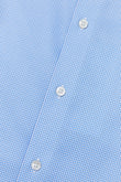 Gekko Gingham Blue Twill Non-Iron Shirt