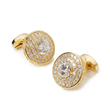 Geneva Crystal Halo Cufflinks