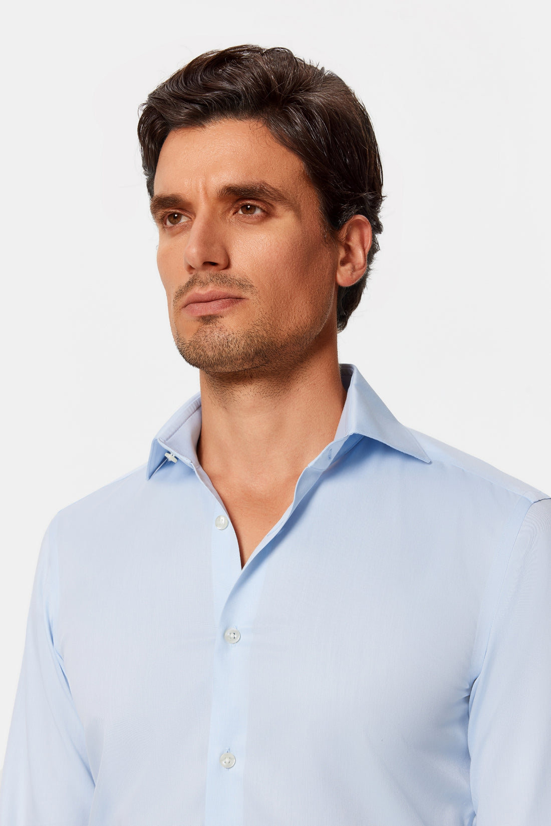 Giambi Light Blue Twill Non-Iron Shirt