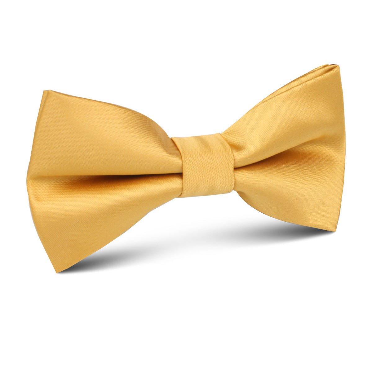 Gold Satin Kids Bow Tie