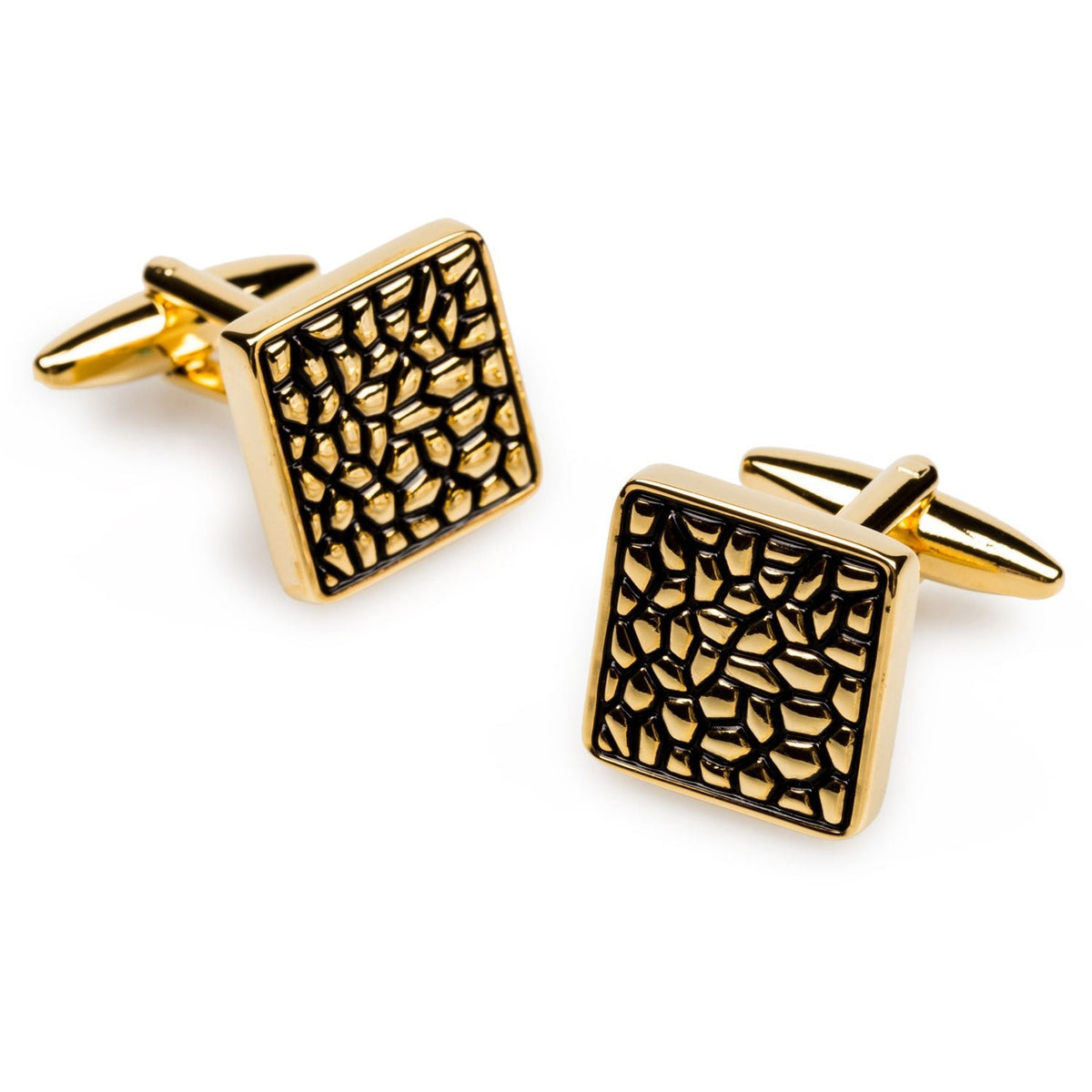 Gold Pebble Cufflinks