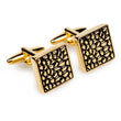 Gold Pebble Mens Cufflinks