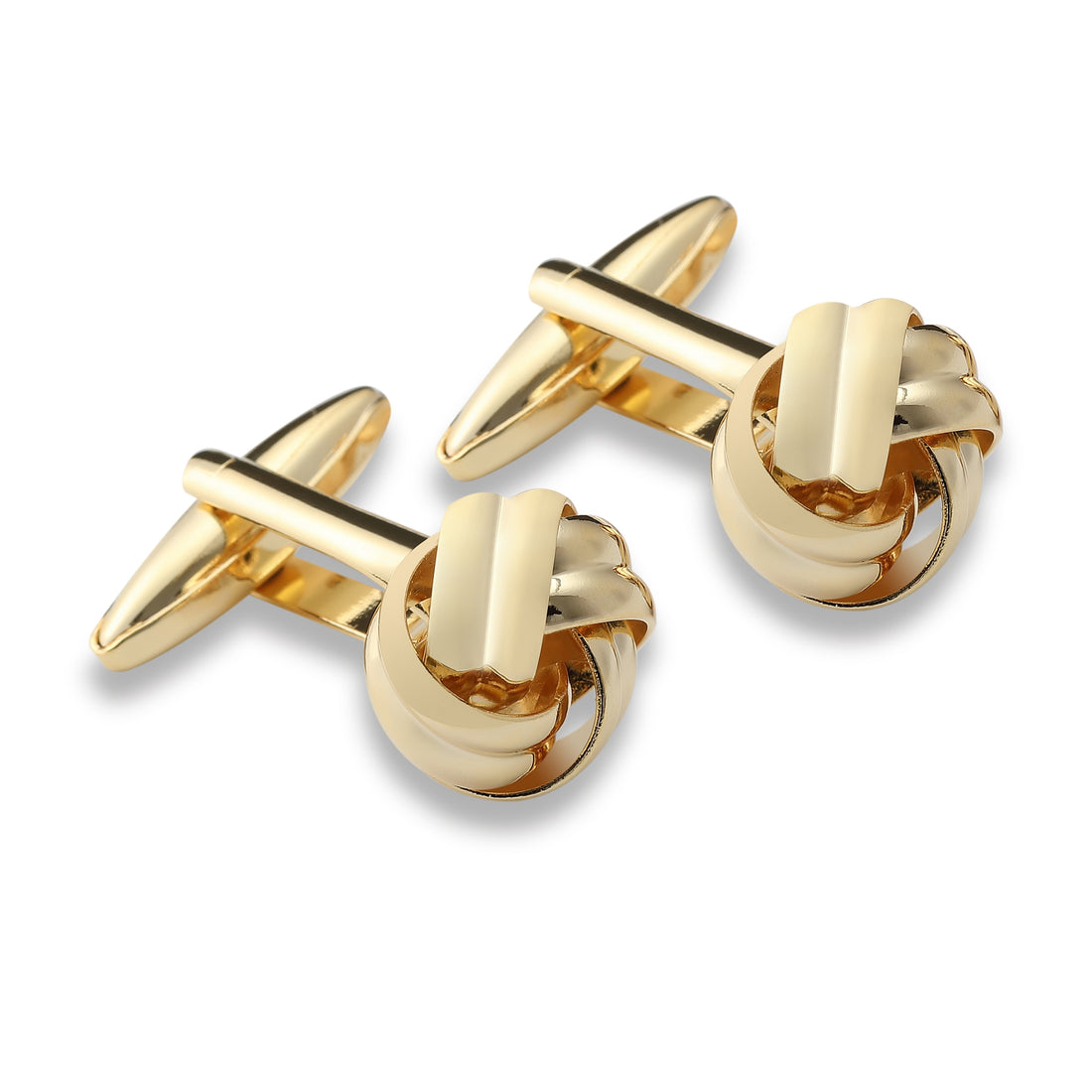 Golden Elegance Knot Cufflink