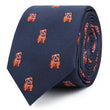 Golden Bulldog Skinny Ties