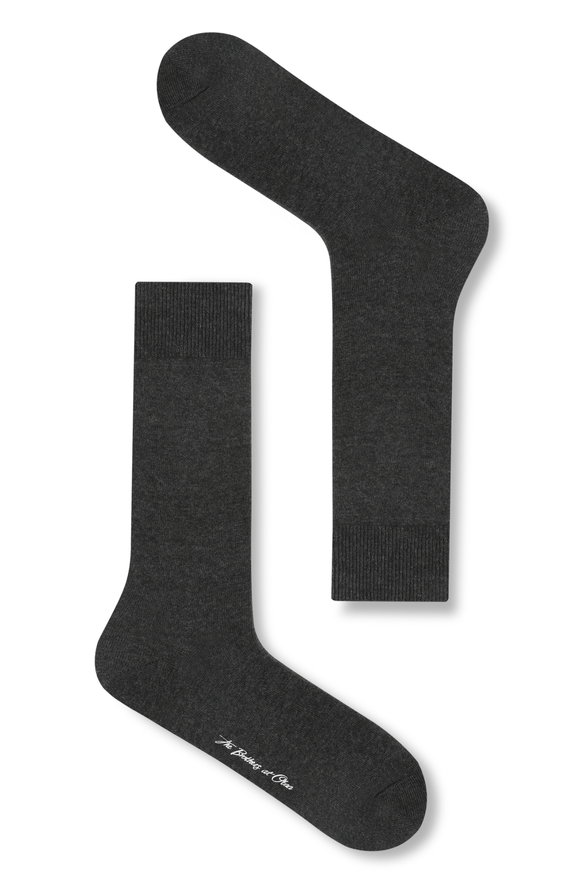 Graphite Grey Flat Knit Sock