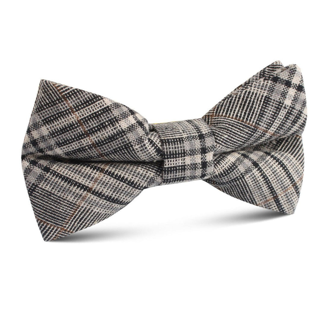 Gray Glenurquhart Linen Kids Bow Tie