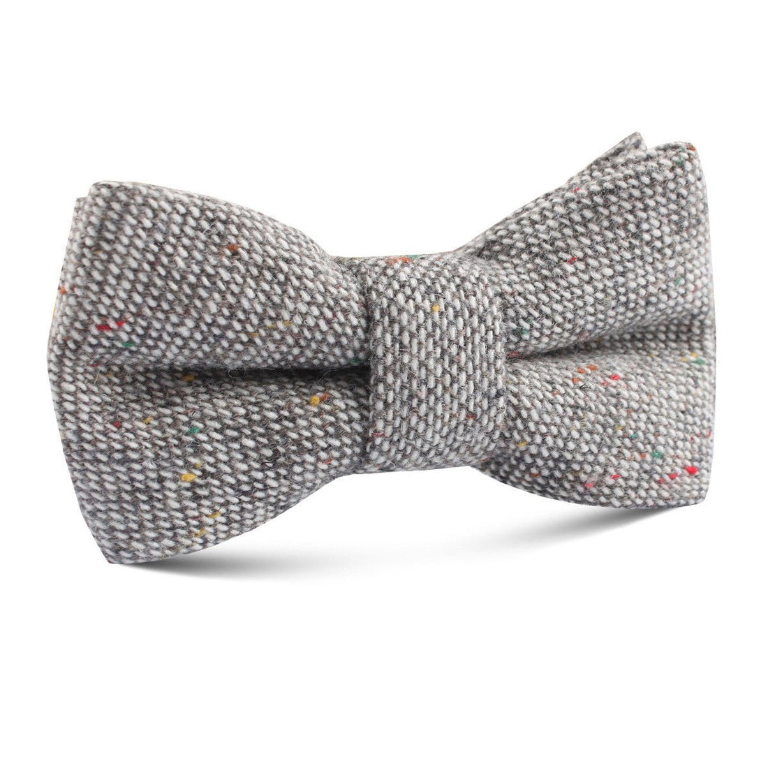 Gray Sharkskin Kids Bow Tie