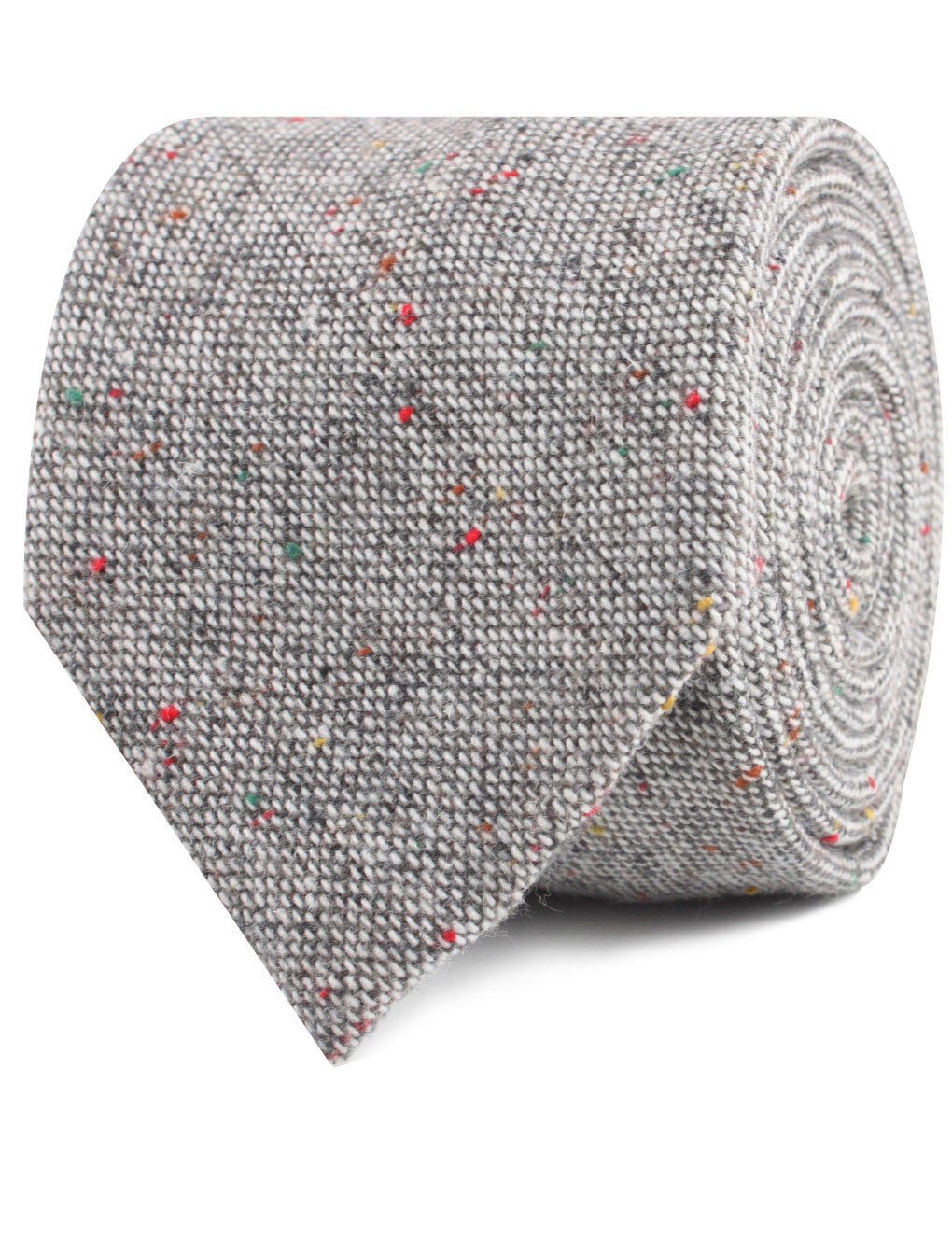 Gray Sharkskin Necktie