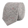 Gray Sharkskin Slim Tie